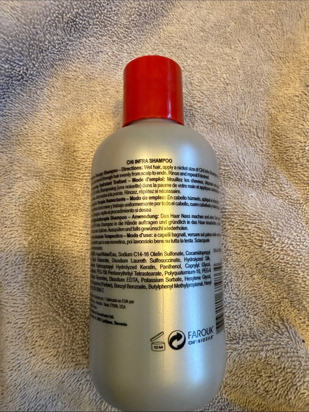 Chi Infra shampoo sealed